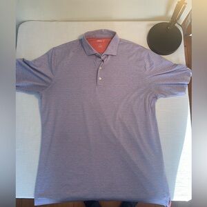 johnnie-O Men's Polo Shirt - Purple Stripes